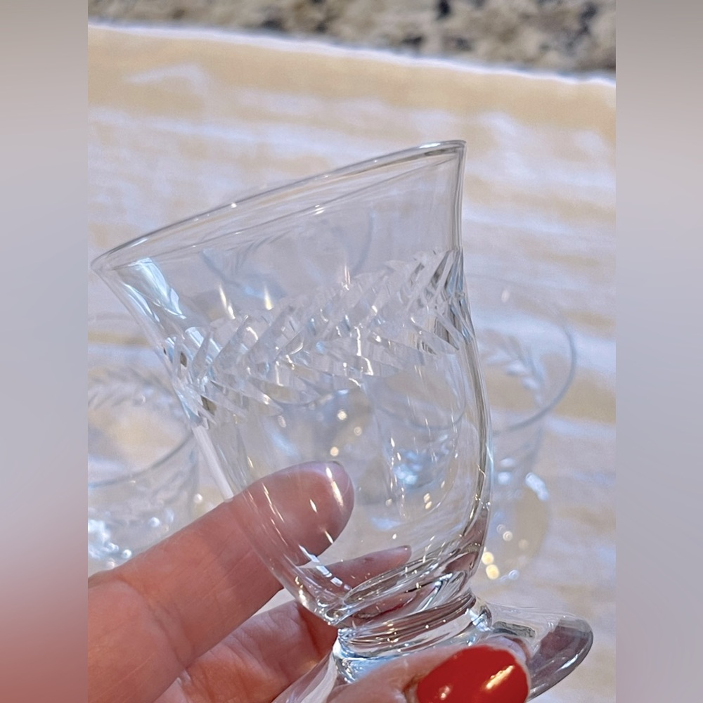 Crystal Cognac or Brandy Glasses - Set of Four